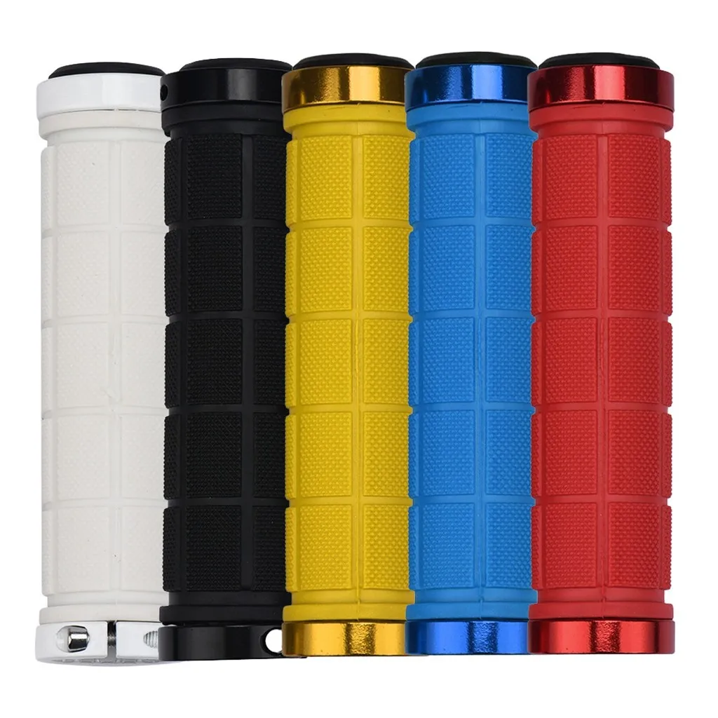 

Bike Grips Fixie Lock-on Fixed Gear Grips Rubber Handlebar Grips Mountain Bike Lock On Bicycle Handlebars End Grips 10.9