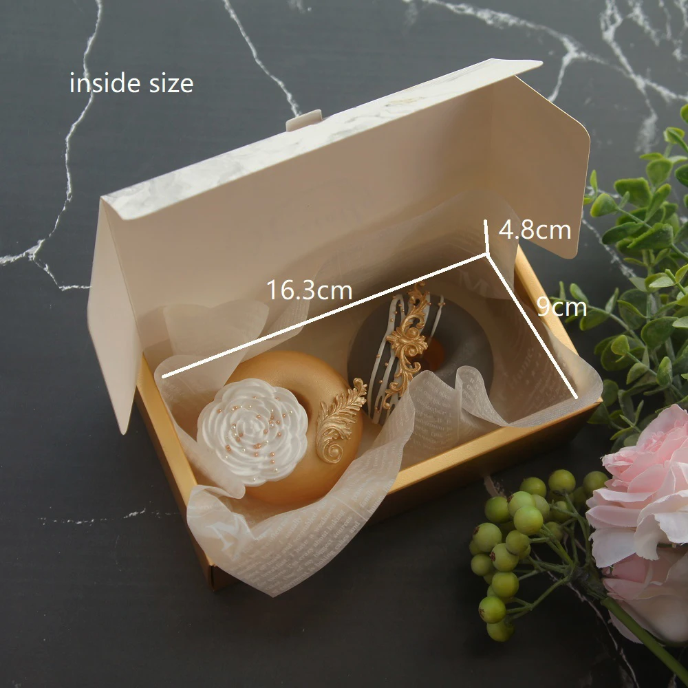 18.5*11*4.7cm 3set Gold White Marble Especially Design Paper Box+ Bag As Birthday Wedding Party Gift Packaging Use