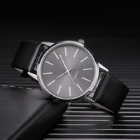 2025 Men Watches Top Brand Luxury Brown Leather Band Quartz Wristwatch Men's Casual Simple Watch Wrist Male Clock Reloj Hombre 4