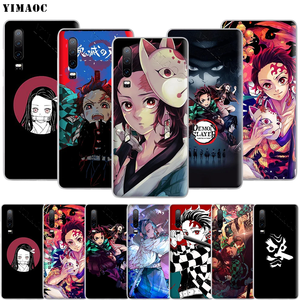 Чехол для телефона YIMAOC Kimetsu no Yaiba рассекающий демонов Huawei P8 P9 P10 P20 P30 Lite Pro P Smart Z 2018