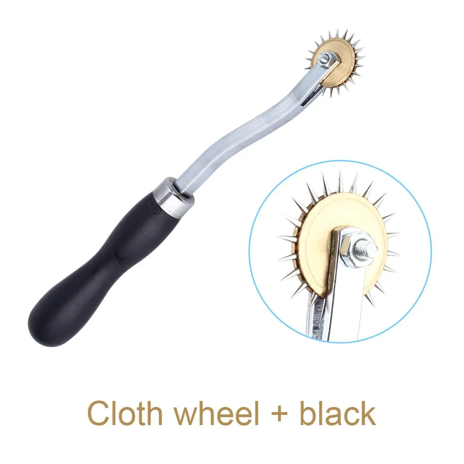 

4mm Sewing tool Stainless Steel Leather Paper Cloth heel Gear Roulette Spacer Sewing Leather Craft Tool