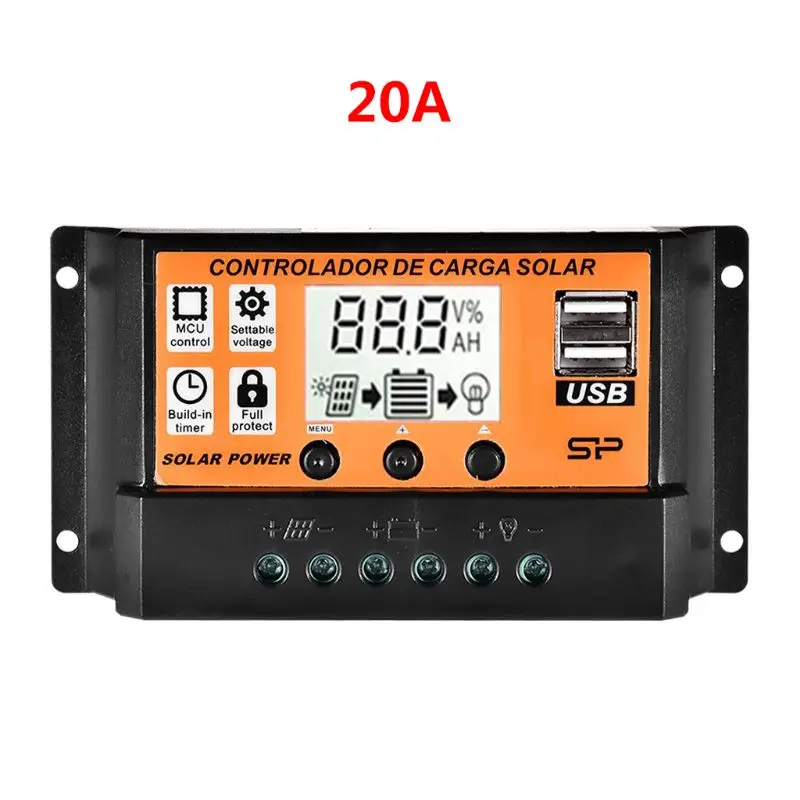 MPPT 10A/20A/30A/40A/50A/60A/70A/80A/90A автоматический ЖК-экран Контроллер заряда солнечной