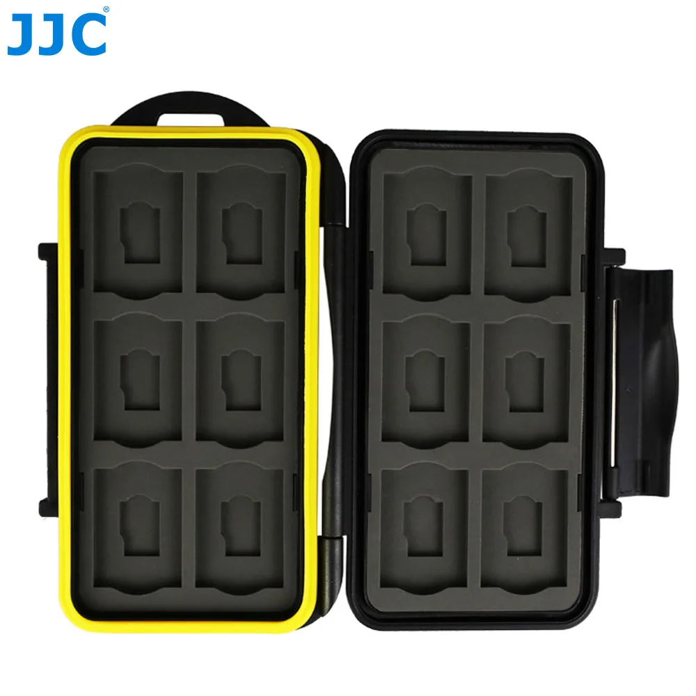JJC MC-SDMSD24 водостойкий держатель для хранения карт памяти чехол для 12 SD карт+ 12 Micro SD карт