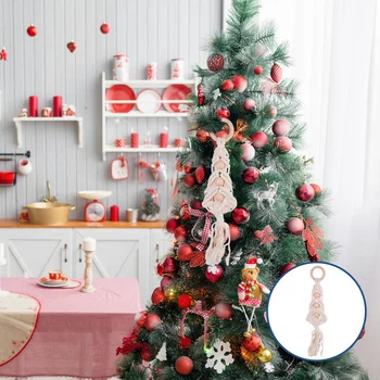 

2Pcs Cotton Rope Pendant Hand Woven Cotton Craft Tassel Hanging Ornament