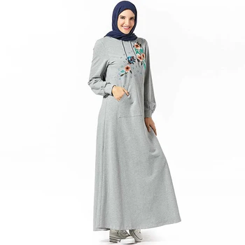 

Hoodie Abaya Dubai Hijab Muslim Dress Abayas Islamic Clothing Women Turkish Dresses Caftan Marocain Baju Muslim Wanita Kleding
