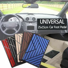 Универсальный автомобильный коврик для ног, v-образная педаль, Противоскользящий коврик, пластиковая педаль, автомобильный коврик для пола, ковровое отверстие, крышка, стиль 25x15 см