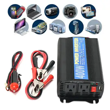 

Pure Sine Wave Inverter 800W DC12V/24V To AC110V 60HZ Power Converter Booster Car Voltage Transformer