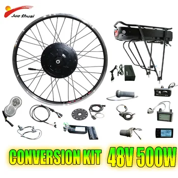 

Conversion Kit Electric Bicycle 48V 500W Brushless Hub Motor Front/Rear Wheel For 48V16AH Battery With Charger E-Bicycle Kit