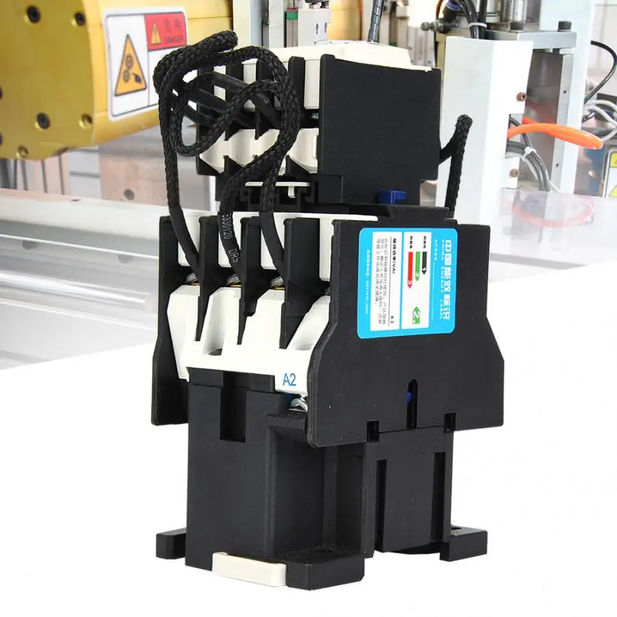 

CJ19-43/11 Switching Capacitor Contactor AC380V 43A 1 NO 1 NC Flame Retardant Contactor Electrical Equipment