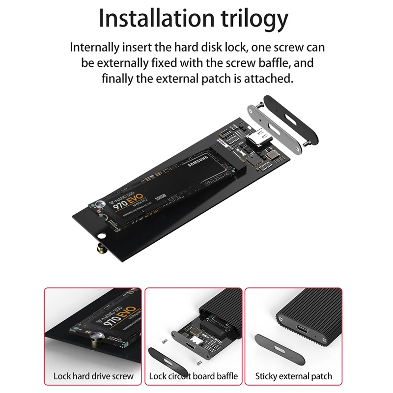 Blueendless ޴ SSD ϵ ũ ̽ Usb 3.1  C  M.2 NVMe PCIE Msata ϵ ̺ Ŭ, ˷̴ SSD Ͽ¡ ̽