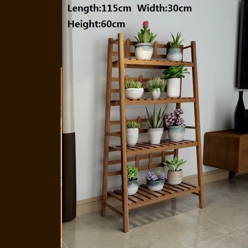 MODEL B Escalera Decorativa Madera Wood Plantenstandaard Indoor Pot Balcony Outdoor Flower Shelf Stojak Na Kwiaty Plant Stand - Цвет: MODEL B