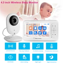 4,3 дюймов детский монитор с камерой видео беспроводной цветной экран ИК ночная версия монитор температуры детская няня камера безопасности