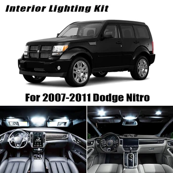 

8pcs For 2007 2008 2009 2010 2011 Dodge Nitro Canbus White Car LED Light Bulbs Interior Package Kit 12v Map Dome License Plate L