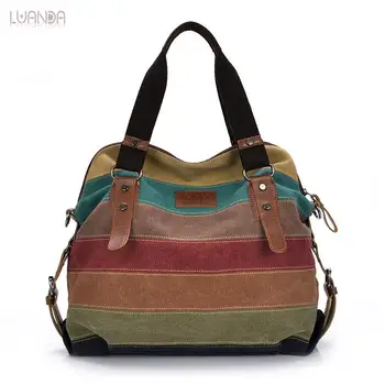 

Canvas Handbag Fashion Shoulder Bag Handbag Women Bag Casual Tote Bag Large Satchel Handbags High Quality Colorful Women bag