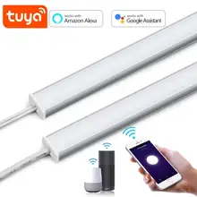 Bombilla Led inteligente para armario de cocina, lámpara con WIFI, asistente de hogar, Compatible con Alexa, luces de barra regulables de Google, 30cm, 40cm, 50cm