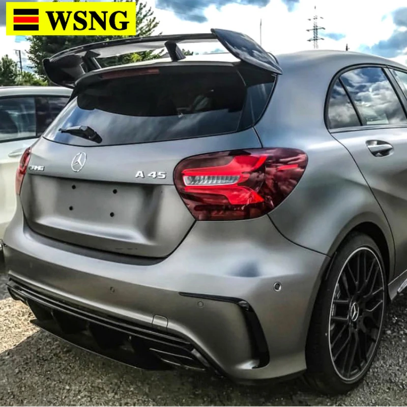 Задняя крышка спойлера из АБС пластика для Mercedes W176 A Class 5 door Hatchback 2013 2018 A180 A200 A250 A45