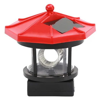 

Garden Energy Saving Lawn Durable Yard Solar Light Waterproof Practical Rotatable Beacon Decorative Outdoor Led Smoke Towers