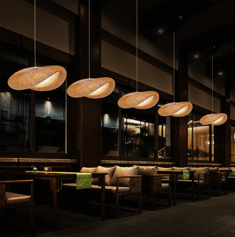 H4597f04627b84bad8eec5f496d66ac54X Modern bamboo pendant lights Bamboo lamp Asia Restaurant Hotel pendant lamp for living room hanging kitchen lamp