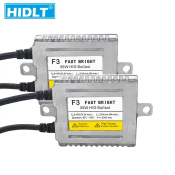

HIDLT 2PCS AC HID Xenon Ballast 12V 35W HID Silm Digital Block Ignition Ballast For Car Light Xenon Bulb Kit H1 H7 H11 9005 9006