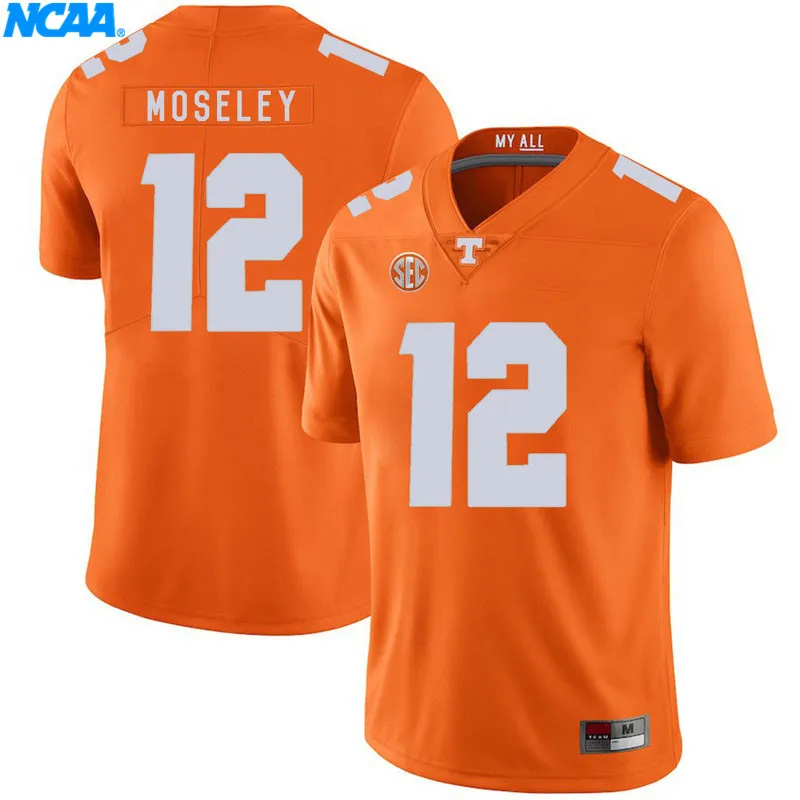 Новое поступление высокое качество NCAA майки Emmanuel Moseley#12 колледж футболка ограниченной серии Майки S-XXXL - Цвет: 8