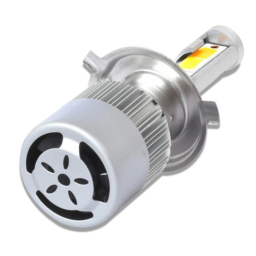 2pcs C6 LED H4 Two color 6500K+3000k 6500K+8000K blue white 9003