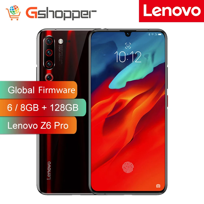 Глобальная версия lenovo Z6 Pro 6 GB/8 GB + 128 GB Snapdragon 855 мобильный телефон 4000 mAh 48MP тройные задние камеры 4 K видео смартфон