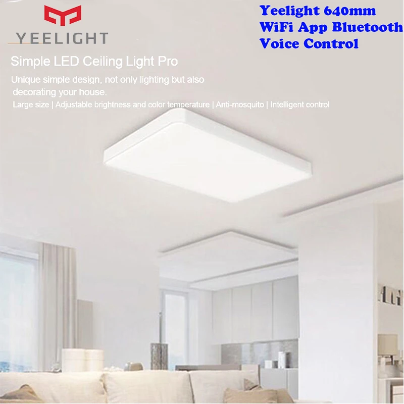 Оригинальный Yeelight Pro JIAOYUE 640 мм простой светодиодный потолочный светильник WiFi