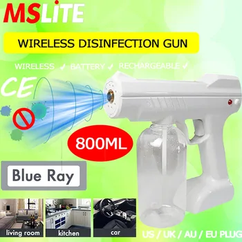 

blue ray nano disinfectant sprayer air cleaner wireless battery machine portable humidifier fogging sanitizer machine