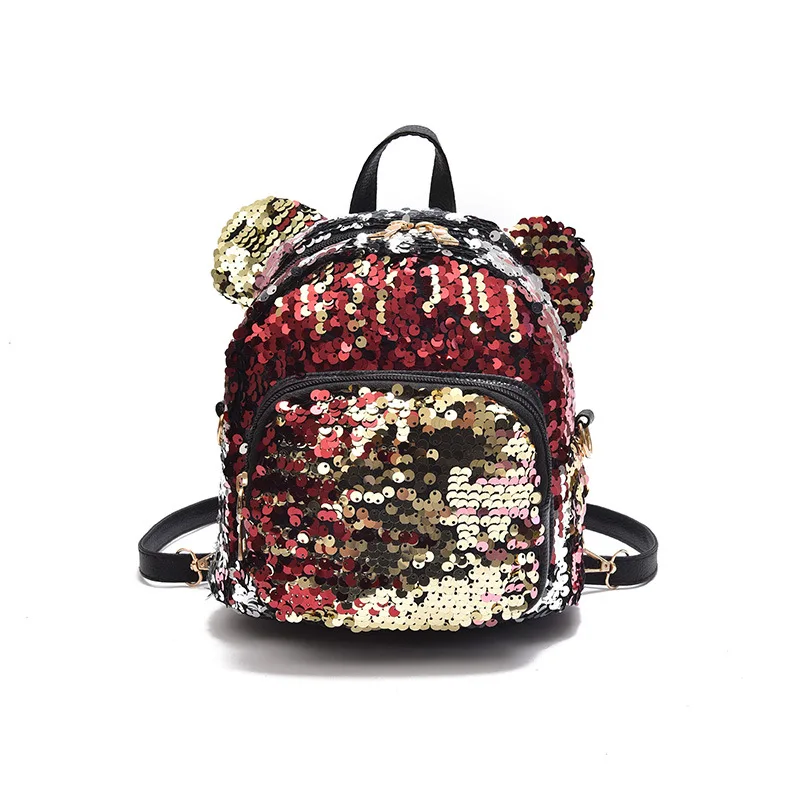 

2019 Summer New Style WOMEN'S Bag Sequin Backpack Korean-style Fashion WOMEN'S Backpack Trend Backpack
