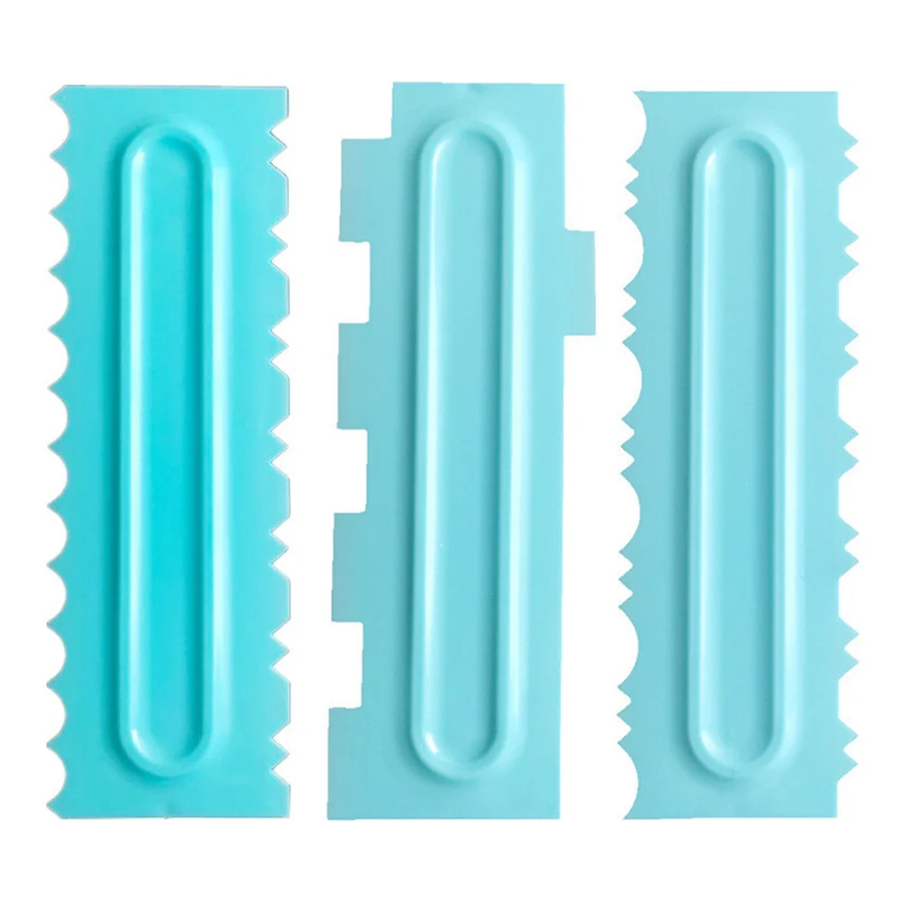  3pcs Non Toxic Spatula Decorating Cake Scraper DIY Baking Easy Clean Fondant Kitchen Tool Home Mult