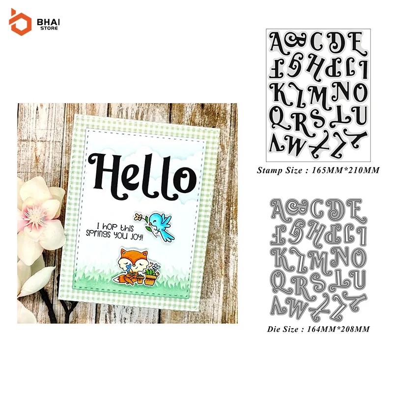 

New Design 26 English Letters Metal Cutting Dies Cut Decoration Scrapbook Stickers Paper Card Embossing Decor Craft Dies 2022