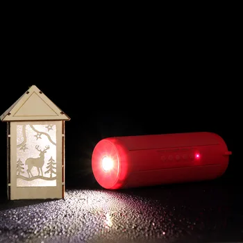 

Outdoor waterproof riding bluetooth speaker with flashlight portable bluetooth speaker support TF cartoon words function