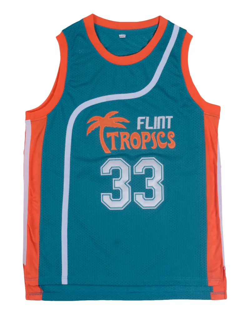 Movie Flint Tropics Coffee Black 7# Monix 11# Moon 33# Pro Basketball Jersey Cosplay basketball jerseys