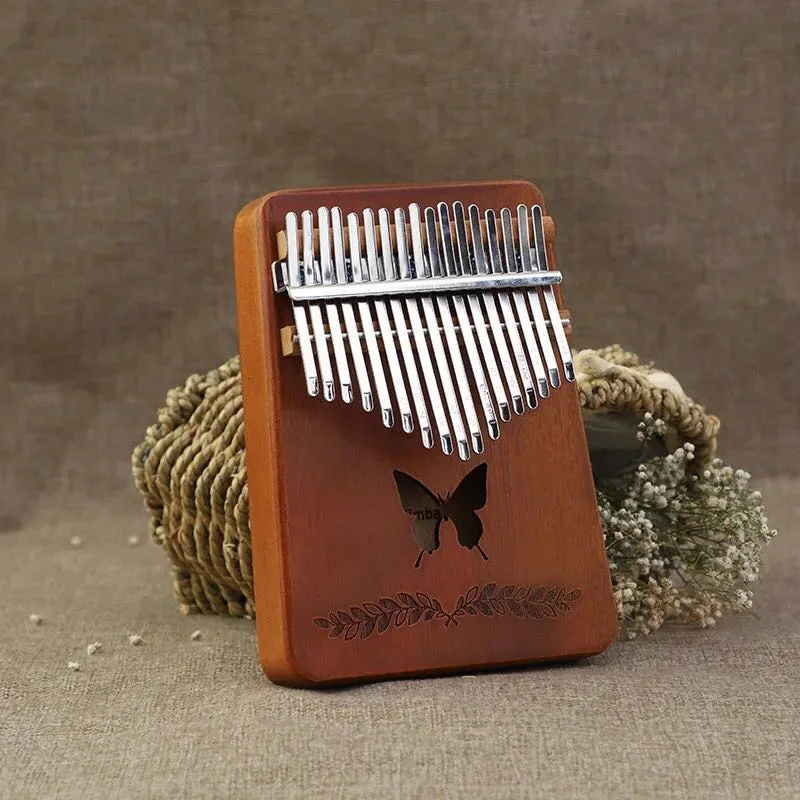 

17 Keys Kalimba Thumb Piano Portable 17 Key Music Keyboard High-Quality Mahogany Finger Piano