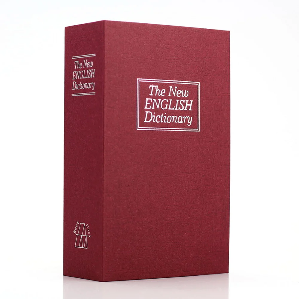 mini red 2 размера, книжный сейф, популярная секретная книга, деньги, скрытый секретный безопасный замок, наличные деньги, монета, хранение ювелирных изделий, пароль, шкафчик - Цвет: mini red