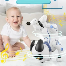 K16A Electronic Pets RC Animal Programable Robot Dog Voice Remote Control Toy Puppy Music Song for Kids Birthday Gift