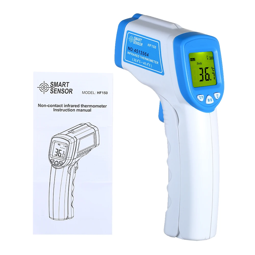 In Stock Thermometer Infrared Digital Non-contact Forehead Infrared Thermometer Baby Adult LCD Backlight Termometro Infravermelh