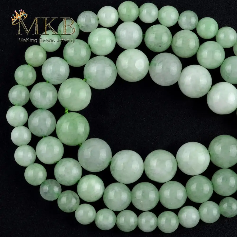 Cuentas De Zoisita Verde Roja De Piedra Natural En Hebra Suelta De 15 ", 6, 8, 10