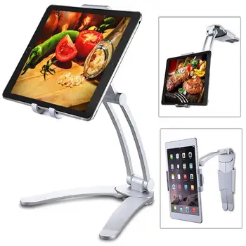 

1Pcs Wall Stand Phone Holder Bracket Mount Rotatable Universal Wall Mounted Aluminum Alloy Mobile Phone Tablet Stand Desk Holder