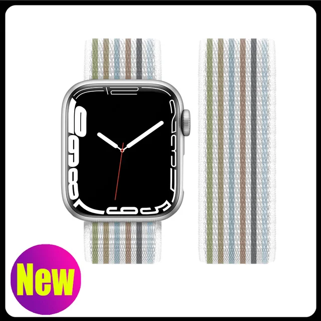 Nylon Strap for Apple Watch Band Series 765 45mm 41mm44mm 40mm  Smartwatch Watchband Belt Sport Bracelet on iWatch 4 3 42mm 38mm 72