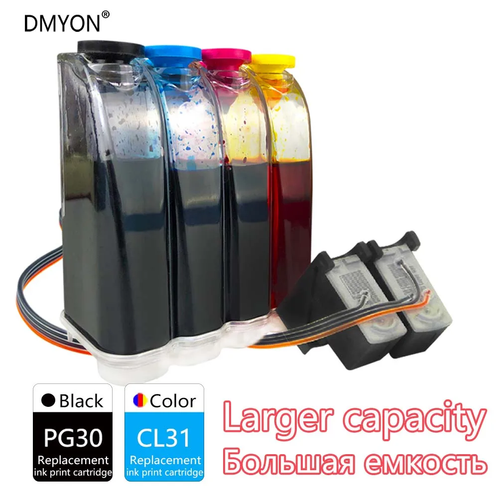 Сменные чернила DMYON PG30 CL31 CISS для принтера Canon PIXMA IP1800 IP2600 MP140 MP210 MP470 MX300|Система