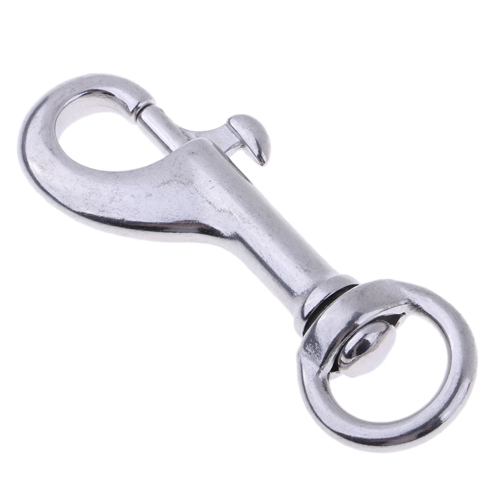 316 Stainless Steel Hook Swivel Eye Bolt Snap for Scuba Diving Diver 68mm