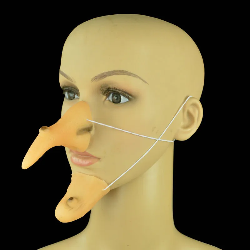 

Eye-catching Halloween Funny Witch Long Nose Party Dress Up Cosplay Simulation Nose Chin Masquerade Party