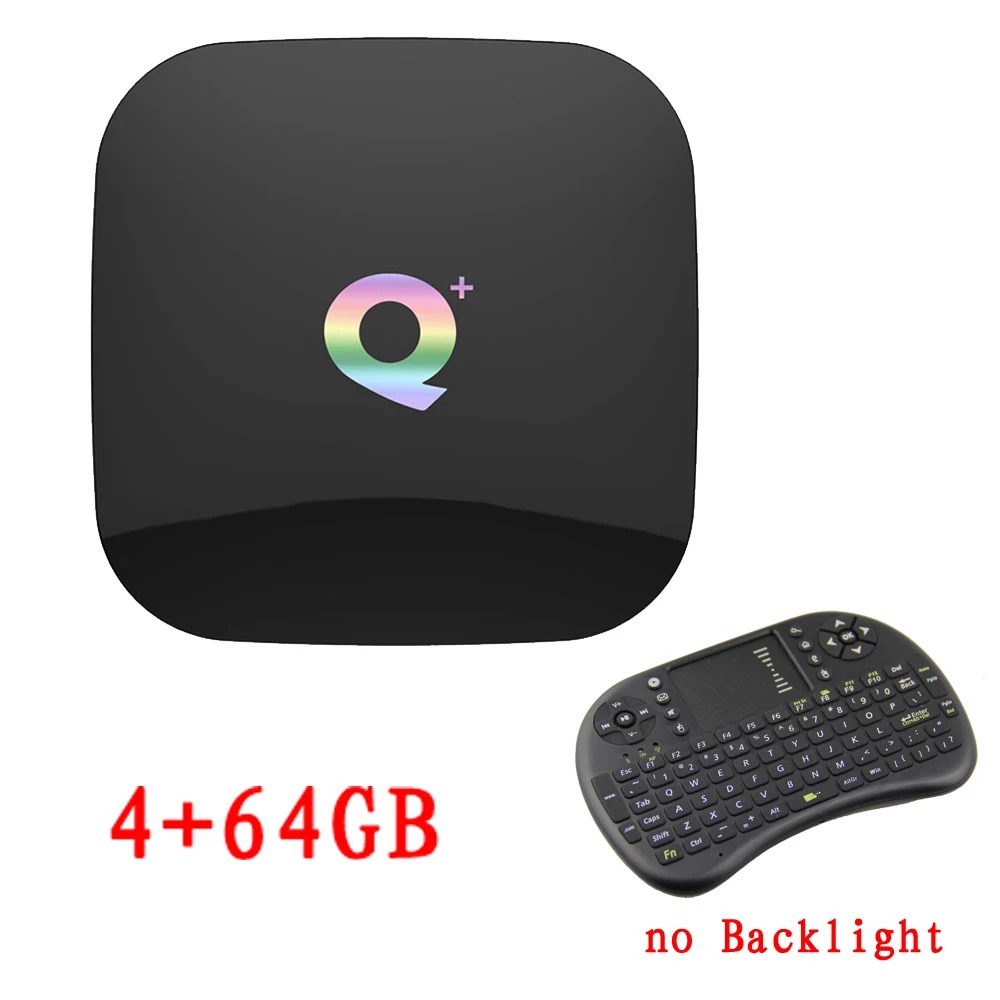 Q Plus Android 9,0 tv Box 6K Smart tv Box 4 Гб ram 64 Гб Allwinner H6 четырехъядерный H.265 USD3.0 2,4G Wifi Google Play store Youtube - Цвет: Розовое золото