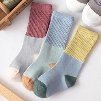 

HIPAC 3pcs Kids Socks Toddler Baby Girl Boy Long Warm Sock Pair Winter Clothes for Girls Boys Children Casual Cotton Clothing