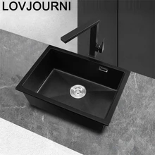 Evier Гранит Черный кран Dissipador Gootsteen Banheiro кухня Куба Пиа Cozinha Fregadero Lavabo мойка овощей