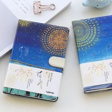 Fortune Stationery LEnWA Foam Spark Magnetic Snap This PU Cover Laptop A5 Creative Hand Account Book Wholesale