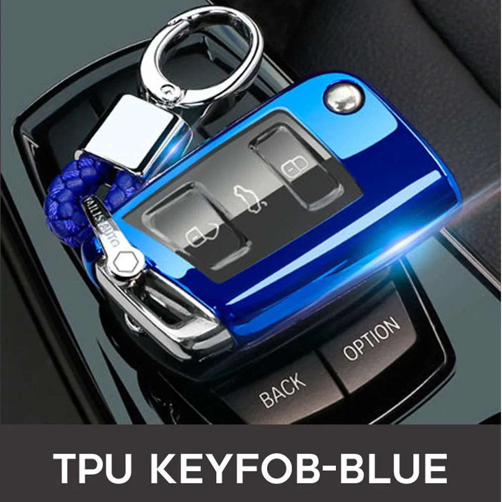 Чехол для ключей fob Volkswagen VW Polo Golf 7 Tiguan Skoda Octavia Kodiaq Karoq SEAT Ateca Leon Ibiza 2015 2016 2017|Футляр