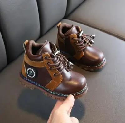 picture color Новые детские хлопковые ботинки модная повседневная теплая хлопковая обувь для мальчиков и девочек нескользящая обувь для детей ясельного возраста - Цвет: picture color