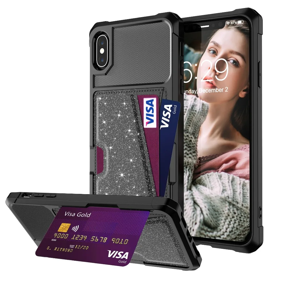Чехол для iPhone 11 Pro Max XR XS 6 7 8 Plus X MAX чехол телефона с магнитом автомобиля слот карты